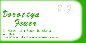 dorottya feuer business card